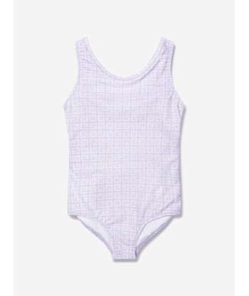 Givenchy Girls 4G Logo Swimming Costume in Lilac la livraison gratuite