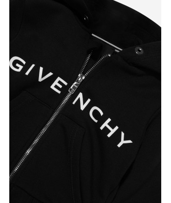 Givenchy Baby Logo Zip Up Hoodie in Black s'inspire de l'anatomie humaine