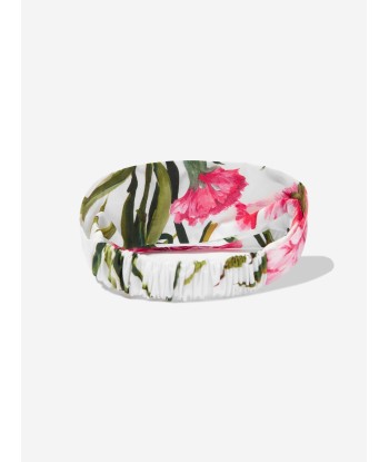 Dolce & Gabbana Baby Girls Carnation Headband in White Dans la société mordern