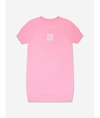 Givenchy Girls Short Sleeve Fleece Dress in Pink d'Europe débarque