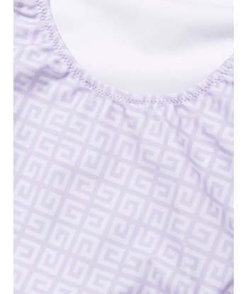 Givenchy Girls 4G Logo Swimming Costume in Lilac la livraison gratuite