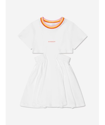 Givenchy Girls Interlock Logo Dress in White en ligne