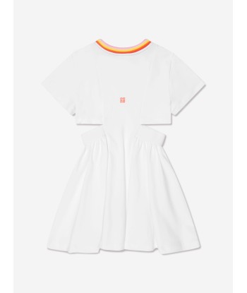 Givenchy Girls Interlock Logo Dress in White en ligne