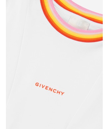 Givenchy Girls Interlock Logo Dress in White en ligne