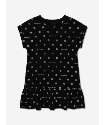 Givenchy Girls 4G Logo Print Dress in Black de votre