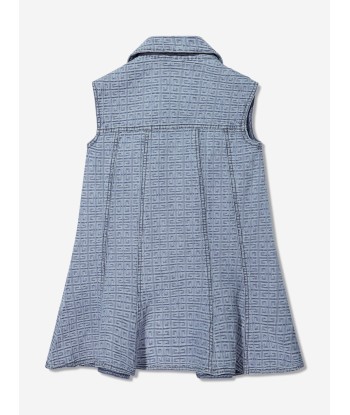 Givenchy Girls 4G Logo Denim Dress in Blue de la marque