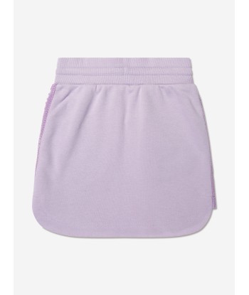 Givenchy Girls Logo Band Fleece Skirt in Lilac Pour