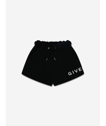 Givenchy Girls Logo Print Shorts in Black 2023