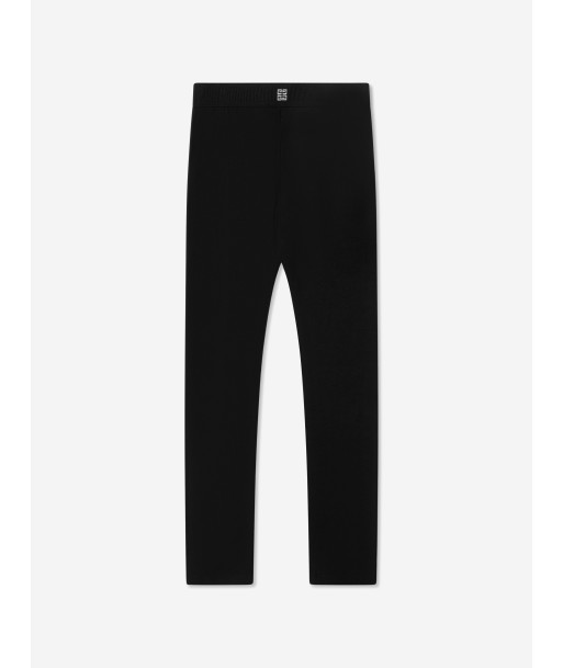 Givenchy Girls Organic Cotton Logo Leggings in Black est présent 