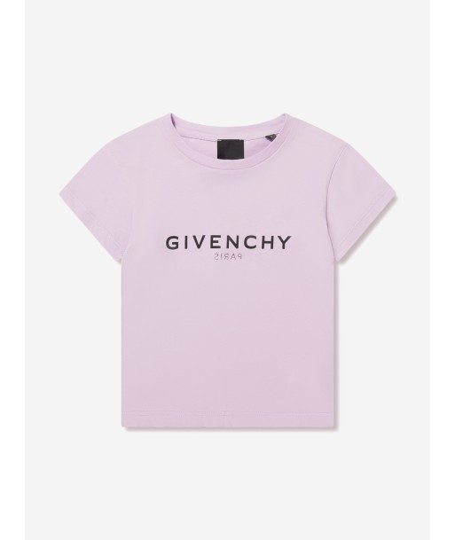 Givenchy Girls Logo Print T-Shirt in Lilac 50% de réduction en Octobre 2024