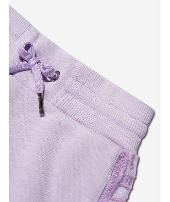 Givenchy Girls Logo Band Fleece Skirt in Lilac Pour