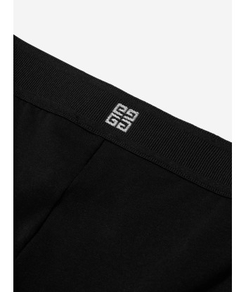 Givenchy Girls Organic Cotton Logo Leggings in Black est présent 