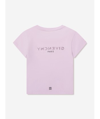 Givenchy Girls Logo Print T-Shirt in Lilac 50% de réduction en Octobre 2024