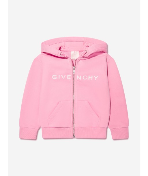 Givenchy Girls Logo Print Zip Up Hoodie in Pink Profitez des Offres !