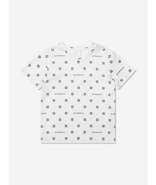 Givenchy Girls 4G Logo Print T-Shirt in White Le MVP de beaucoup