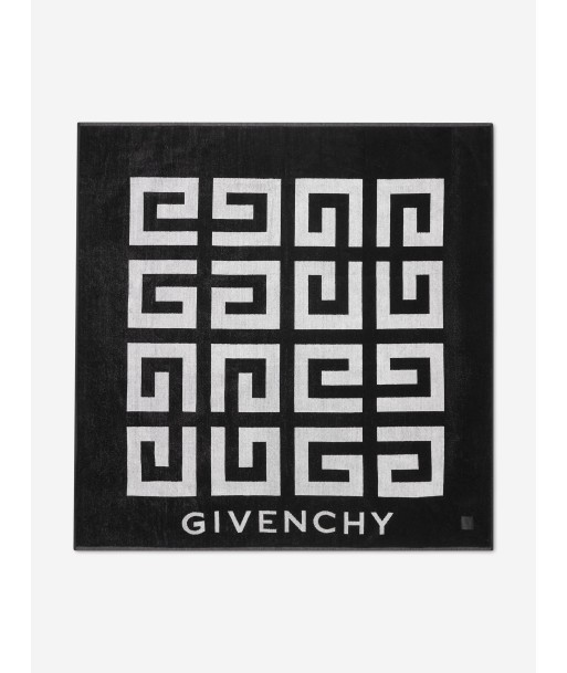 Givenchy Kids 4G Logo Beach Towel in Black pas cher chine