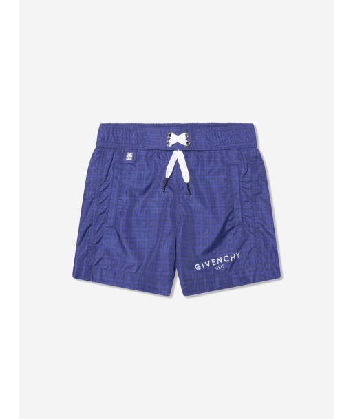 Givenchy Boys 4G Logo Swim Shorts in Blue acheter