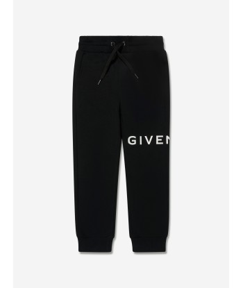 Givenchy Boys Logo Print Joggers in Black le concept de la Pate a emporter 