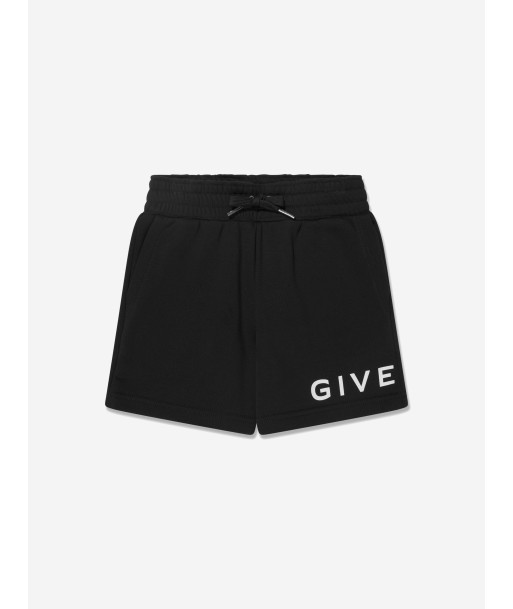 Givenchy Boys Logo Print Shorts in Black de votre