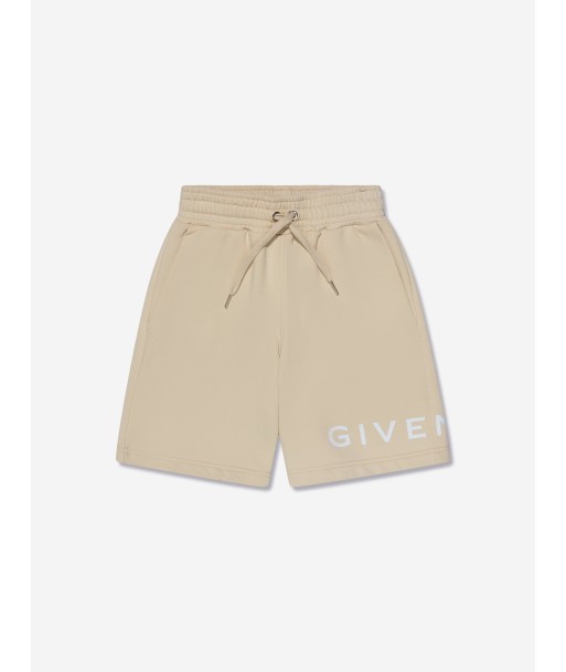 Givenchy Boys Logo Print Shorts in Cream 2024