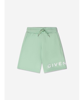 Givenchy Boys Logo Print Shorts in Green Economisez 