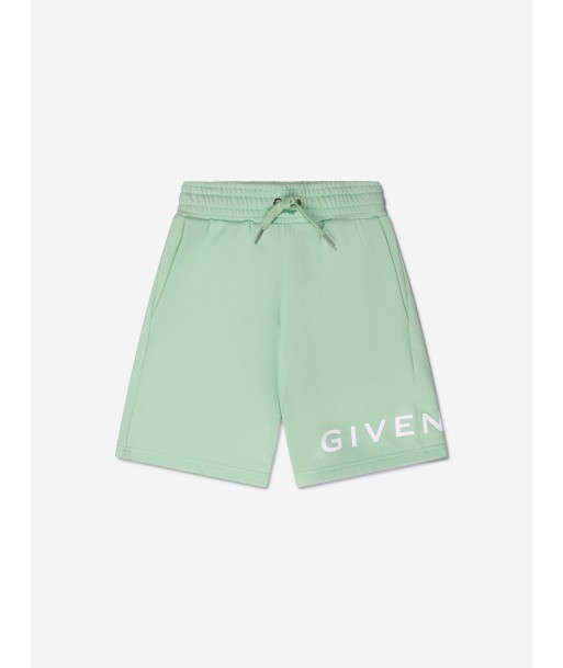 Givenchy Boys Logo Print Shorts in Green Economisez 