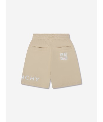 Givenchy Boys Logo Print Shorts in Cream 2024