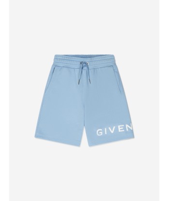 Givenchy Boys Logo Print Shorts in Blue une grave pollution 