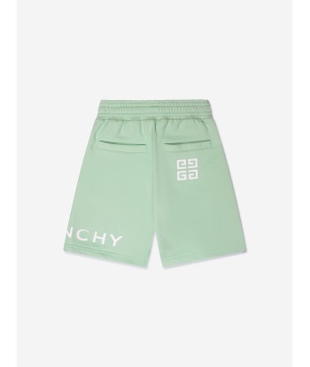 Givenchy Boys Logo Print Shorts in Green Economisez 