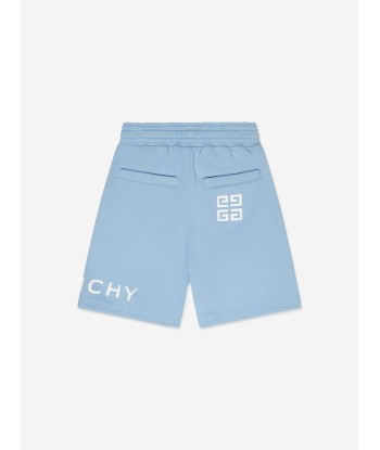 Givenchy Boys Logo Print Shorts in Blue une grave pollution 