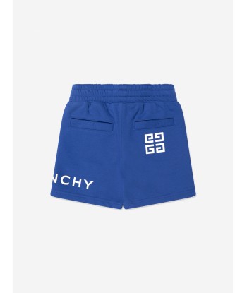 Givenchy Boys Logo Print Shorts in Blue pas cher chine