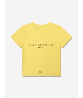 Givenchy Boys Logo Print T-Shirt in Yellow sur le site 