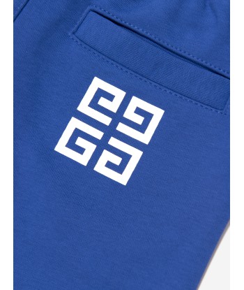 Givenchy Boys Logo Print Shorts in Blue pas cher chine