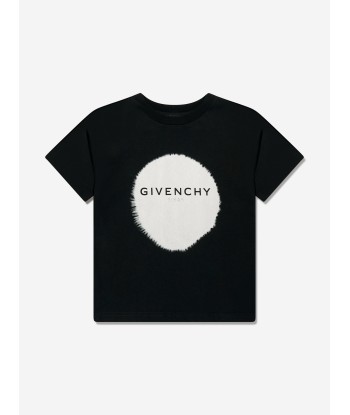 Givenchy Boys Logo Print T-Shirt in Black solde