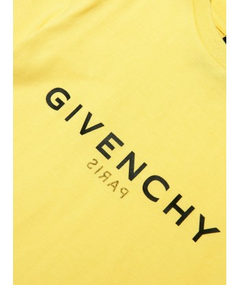 Givenchy Boys Logo Print T-Shirt in Yellow sur le site 