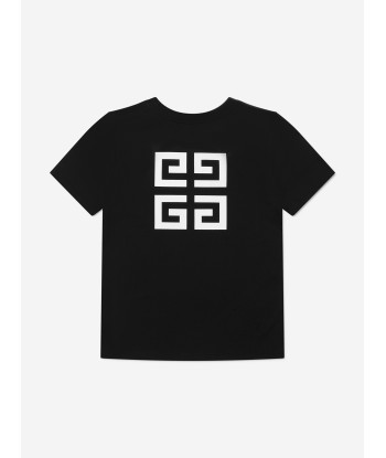 Givenchy Boys Logo Print T-Shirt in Black rembourrage situé sous