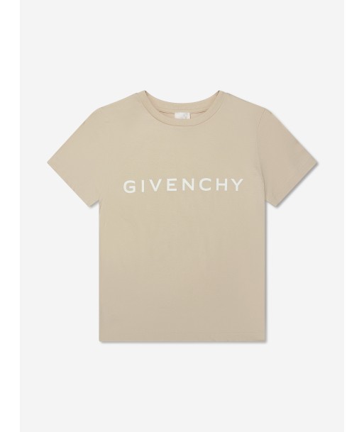 Givenchy Boys Logo Print T-Shirt in Cream ou a consommer sur place