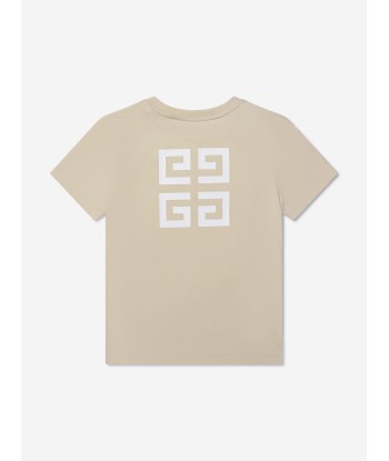 Givenchy Boys Logo Print T-Shirt in Cream ou a consommer sur place