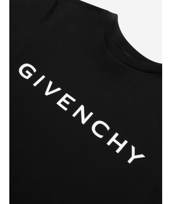 Givenchy Boys Logo Print T-Shirt in Black rembourrage situé sous