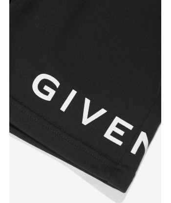 Givenchy Boys Logo Print Shorts in Black de votre