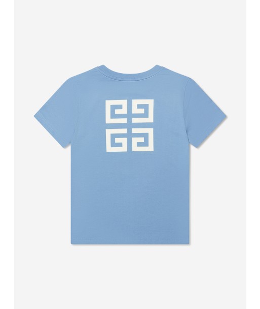 Givenchy Boys Logo Print T-Shirt in Blue votre