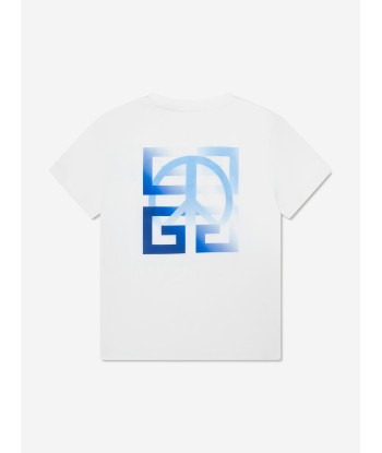 Givenchy Boys Logo Print T-Shirt in White Comment ça marche