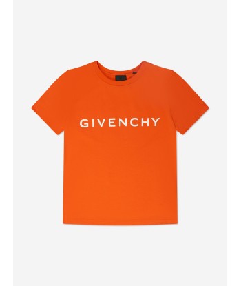 Givenchy Boys Logo Print T-Shirt in Red acheter