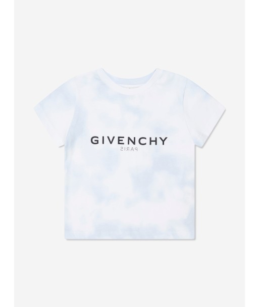 Givenchy Boys Cloud Print Logo T-Shirt in White français