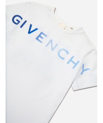 Givenchy Boys Logo Print T-Shirt in White Comment ça marche