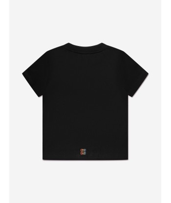 Givenchy Boys Embroidered Logo T-Shirt in Black sur le site 