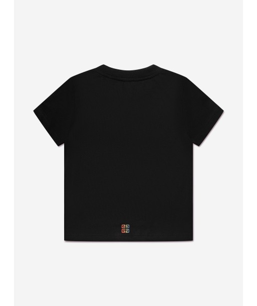 Givenchy Boys Embroidered Logo T-Shirt in Black sur le site 