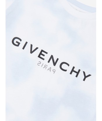 Givenchy Boys Cloud Print Logo T-Shirt in White français