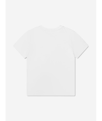 Givenchy Boys Paint Effect Logo T-Shirt in White suggérées chez