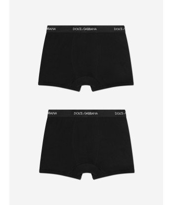 Dolce & Gabbana Boys Boxer Shorts Set (2 Pack) in Black Faites des économies